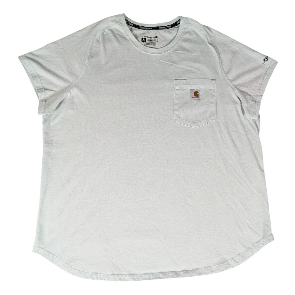Carhartt Force Relaxed Fit Pocket T-Shirt Light Mint Green Short Sleeve XL